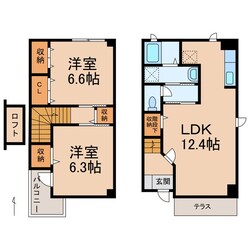 サンリットⅡの物件間取画像